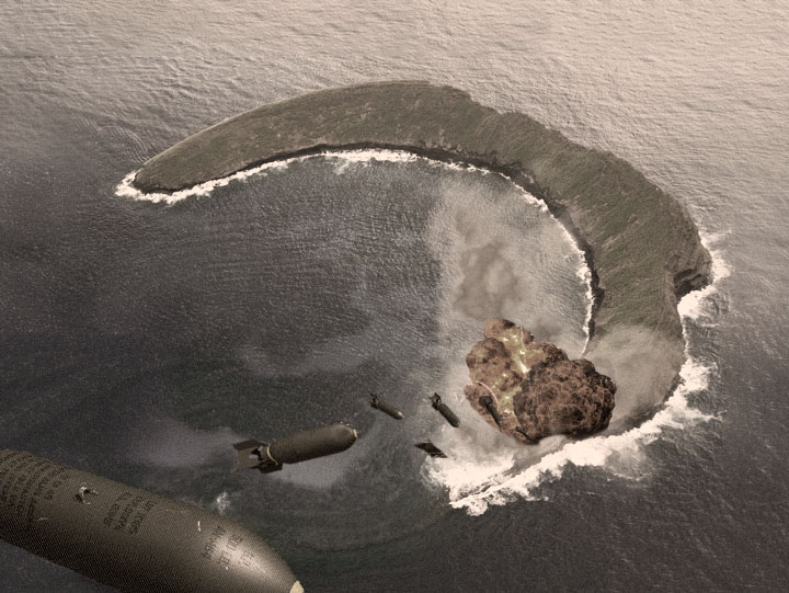 world war 2 bombing of molokini crater